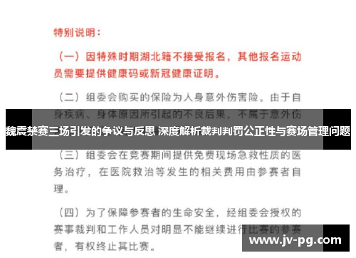 魏震禁赛三场引发的争议与反思 深度解析裁判判罚公正性与赛场管理问题
